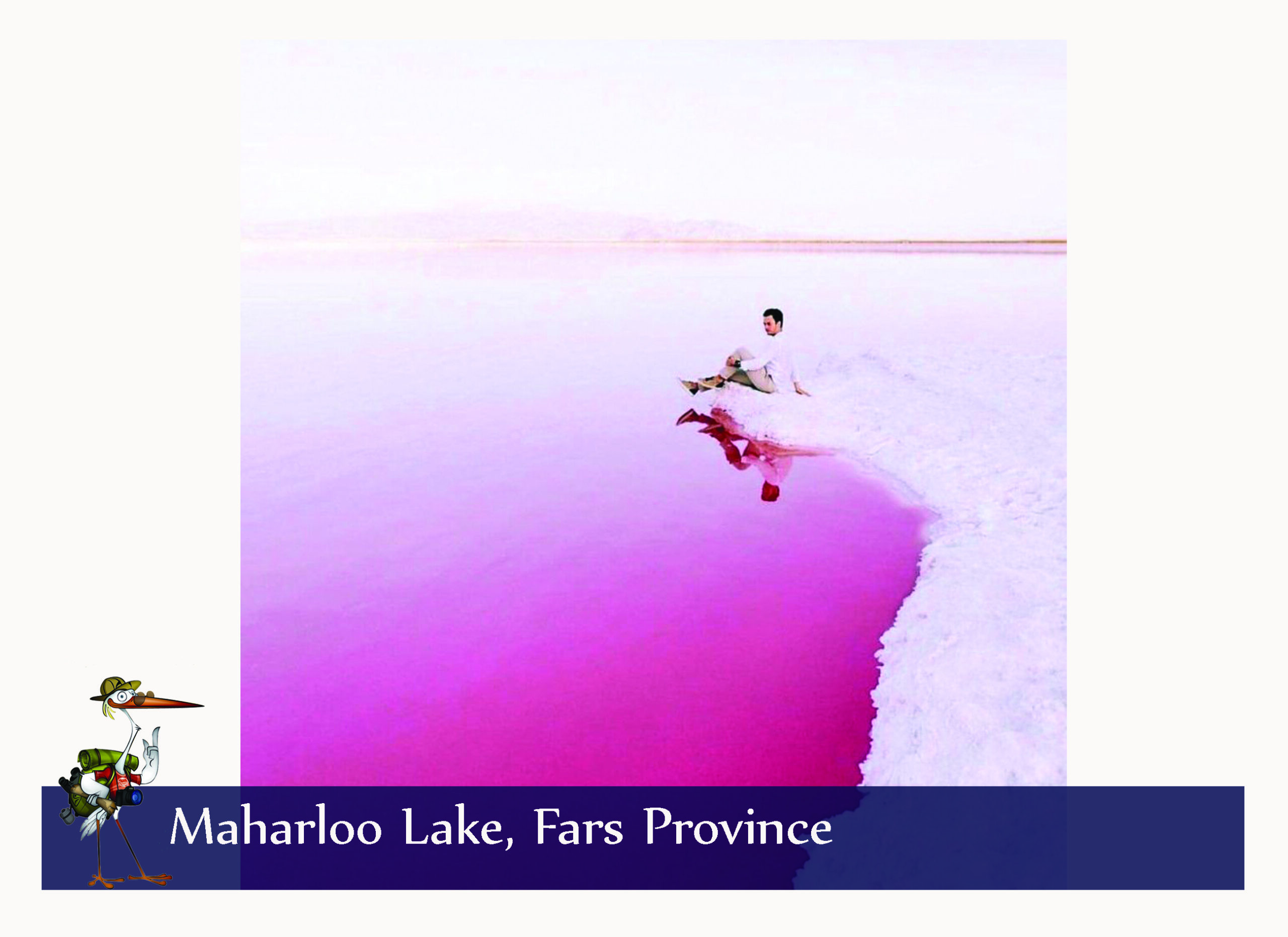iran pink lake