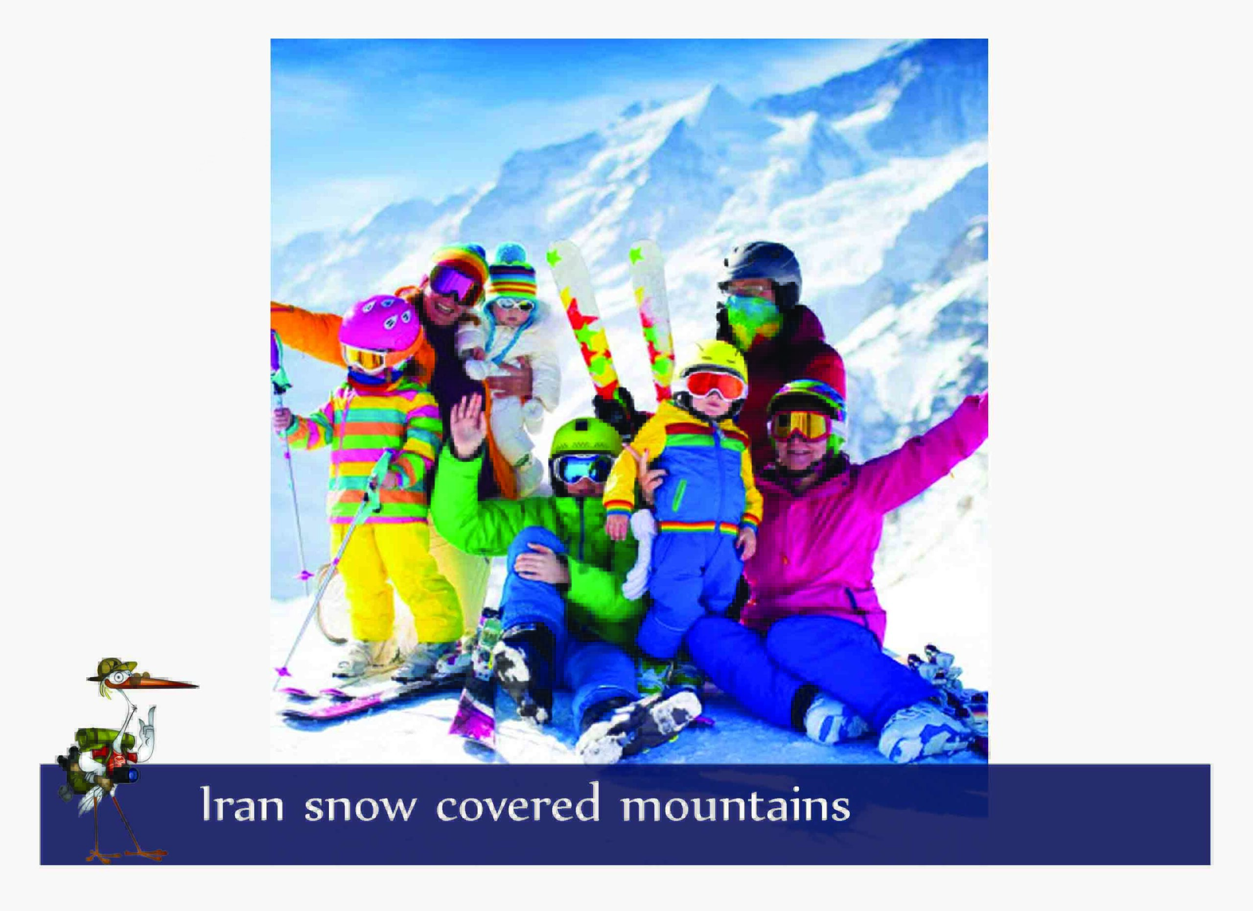 iran snow covered mountains